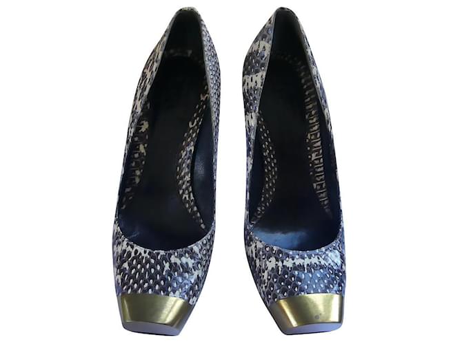 Alexander Mcqueen Tacchi Nero Bianco