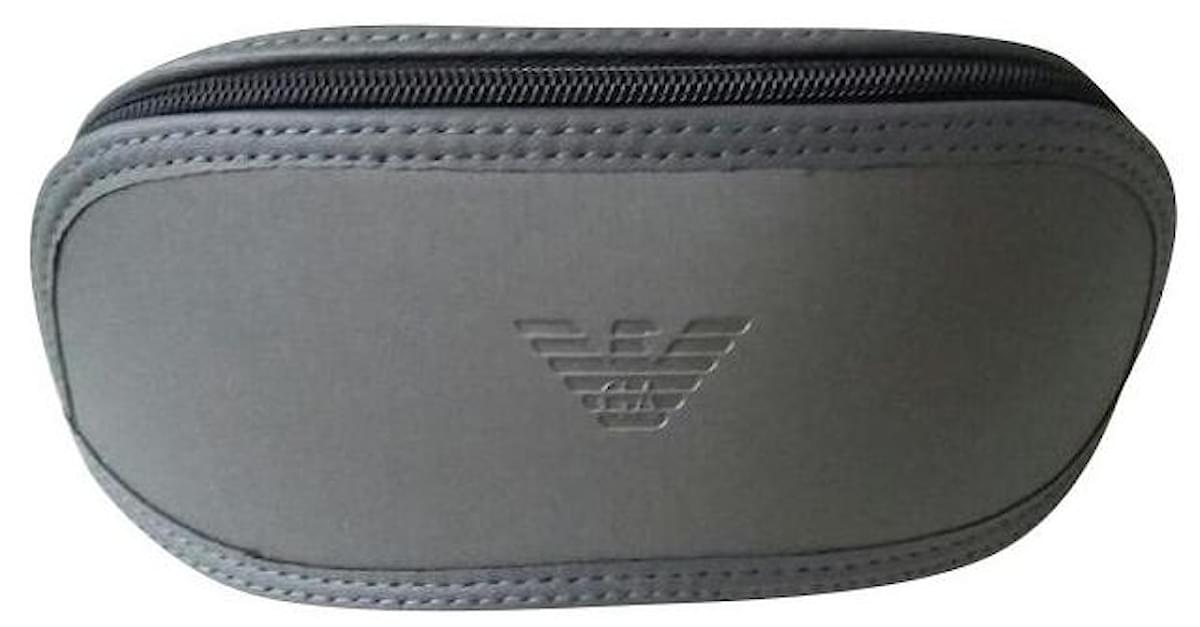 Emporio Armani Custodia per occhiali sportivi Grigio antracite