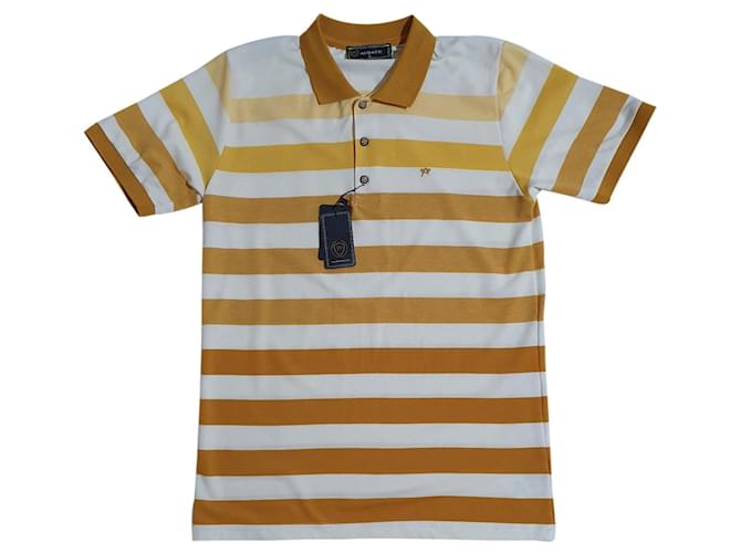 Autre Marque Polo Bianco Giallo