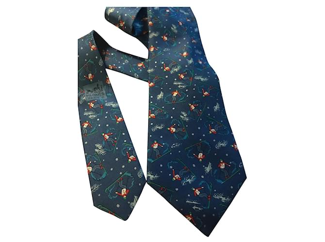 Hermès Lo sciatore Blu