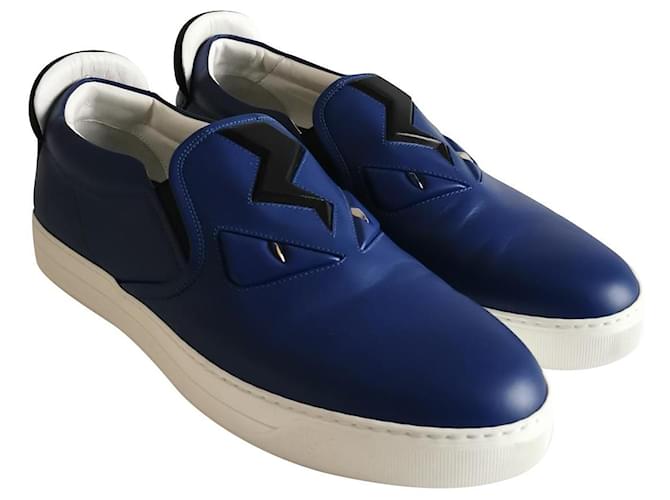 Sneakers slip-on Fendi Blu navy