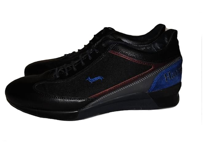 Autre Marque SNEAKERS HARMONT&BLAINE IN PELLE Nero