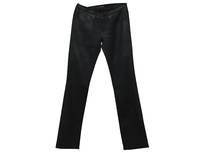 Jeans Karl Lagerfeld metallizzati con stampa stelle in cotone nero