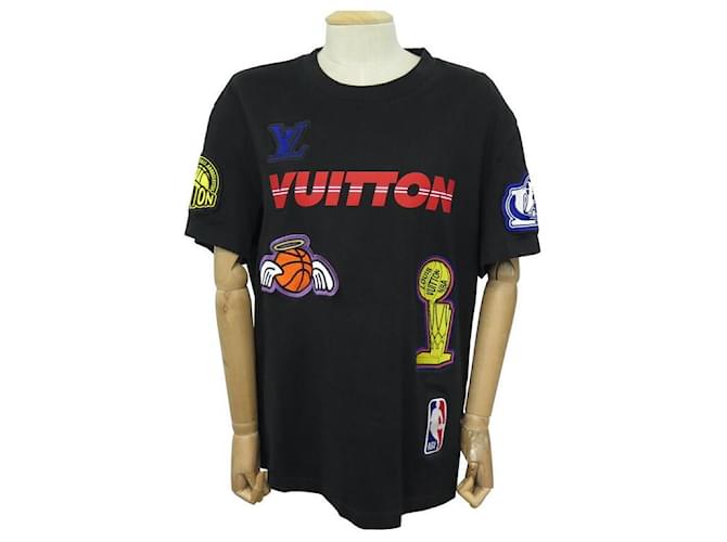 NUOVA TSHIRT LOUIS VUITTON MULTI LOGO NBA 1alla8XEB-T 38 Sneakers M NERO IN COTONE