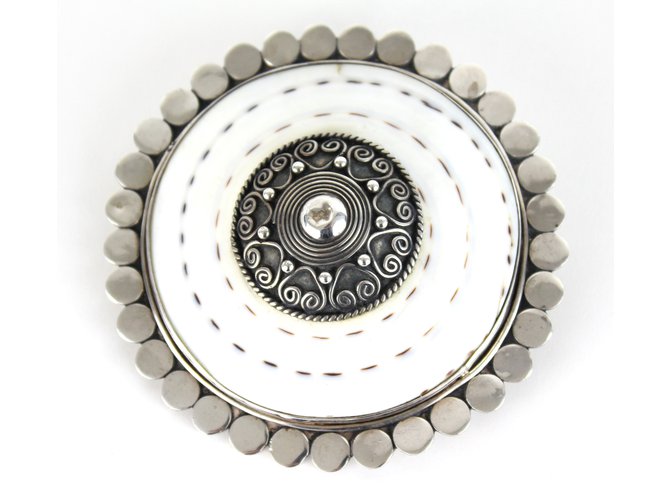 inconnue Pins e spille Argento