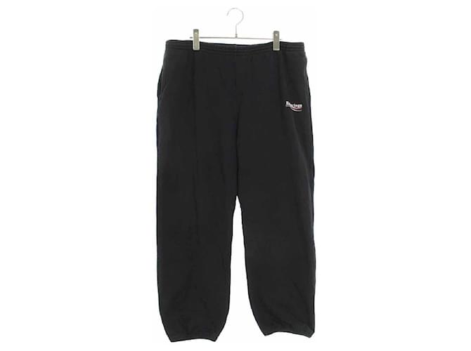 *BALENCIAGA Pantaloni lunghi felpa con logo Campaign Nero