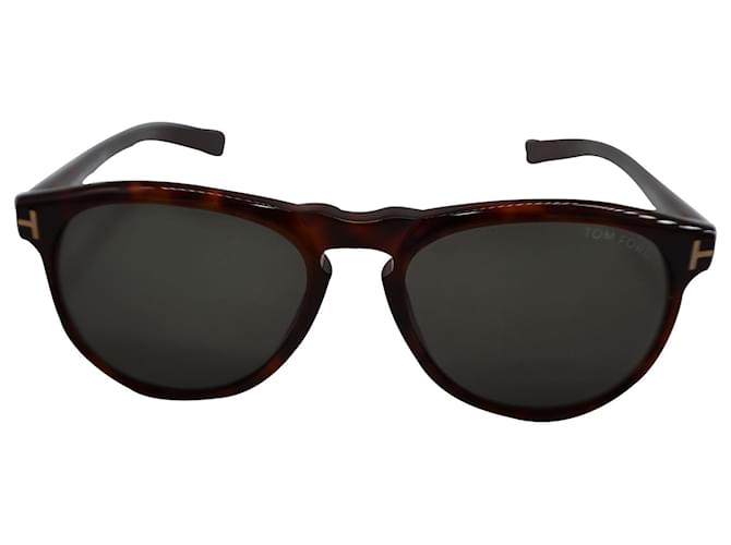 Occhiali da sole Tom Ford Flynn Havana in acetato marrone