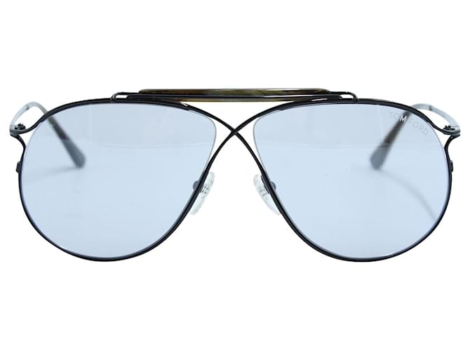 Collezione privata Tom Ford Tom N.6 ft0489-P Occhiali da Sole in Metallo Grigio