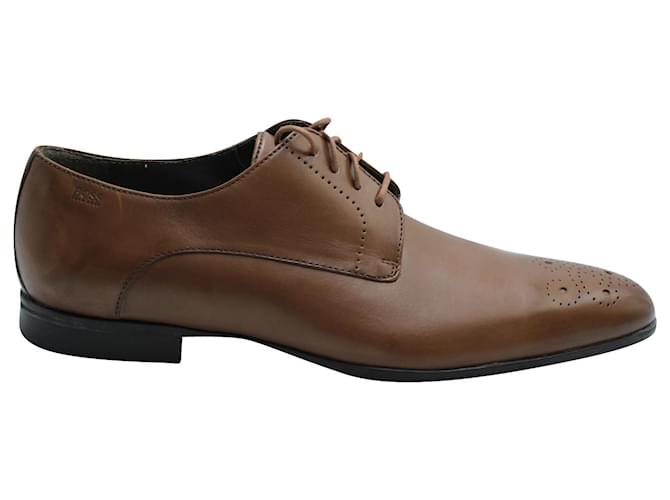 Scarpe derby Hugo Boss in pelle marrone
