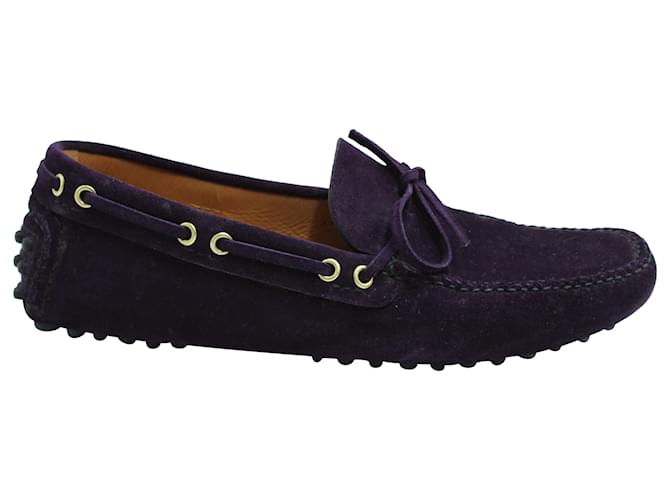 Mocassino Tod's Gommino in camoscio viola Porpora