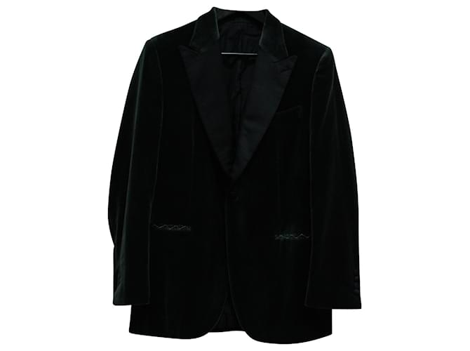 Giacca da sera Brioni con revers a lancia in velluto nero