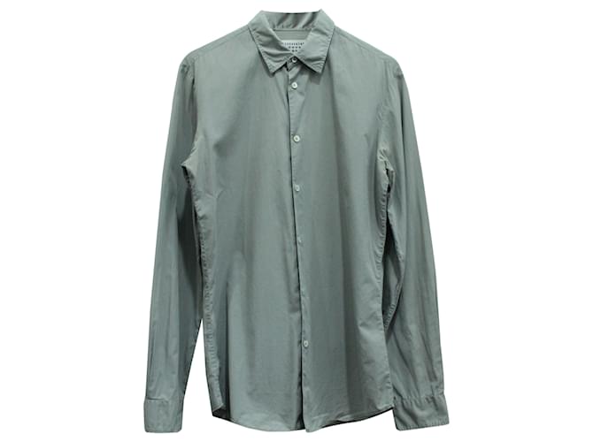 Camicia Button Down Maison Martin Margiela in cotone grigio