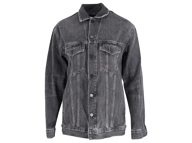 Giacca Daze oversize di Alexander Wang in denim di cotone nero