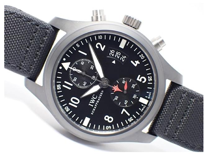 Orologio da pilota IWC Chrono Top Gun IW388001 Uomo Nero