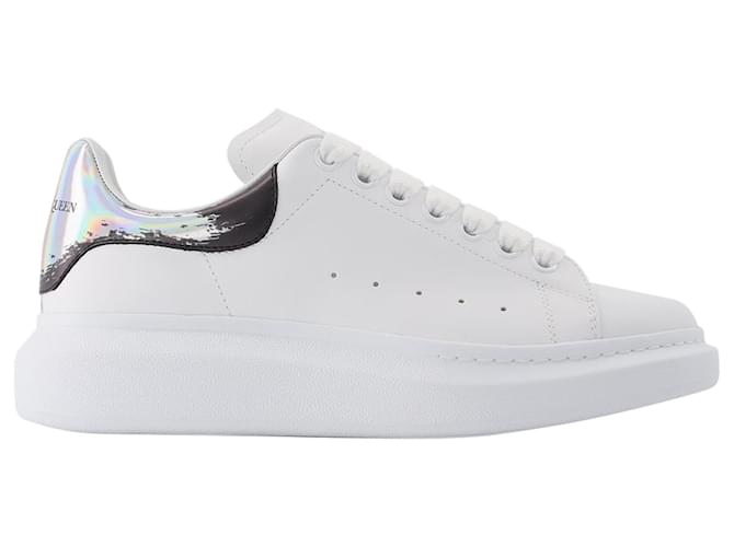 Alexander Mcqueen Sneaker Oversize in Pelle Bianca Bianco