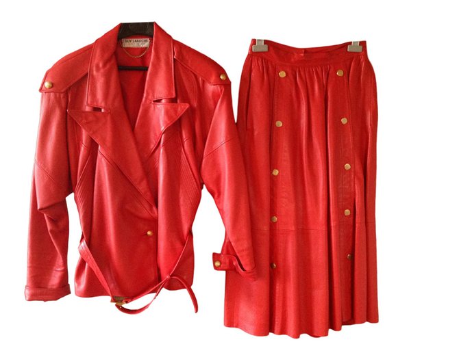 Guy Laroche Vestito gonna Rosso