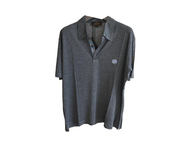 Polo in tessuto leggero paris Leonard Grigio antracite