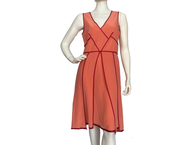 Sportmax Vestito di seta Rosa Rosso