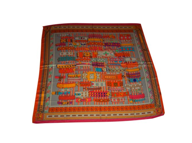 inconnue sciarpe Rosa Multicolore Arancione