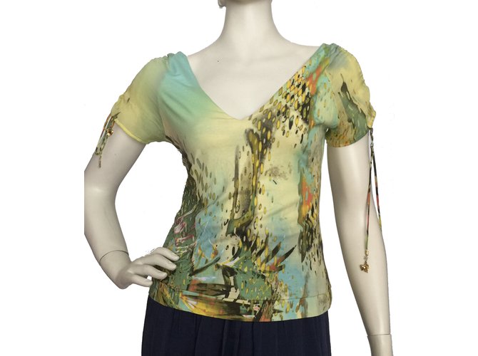 Roberto Cavalli Top stampato Multicolore