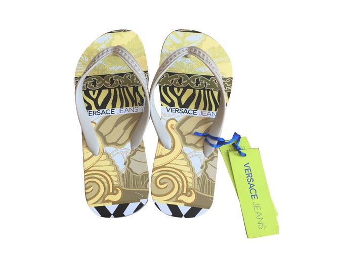 Versace pantofole infradito unisex Multicolore