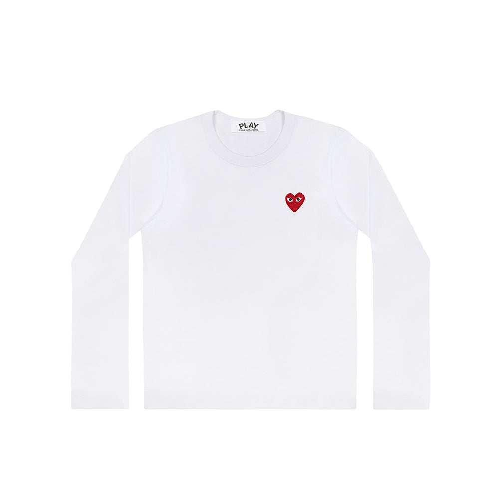 CDG Play Embroidered Heart Long Sleeve
