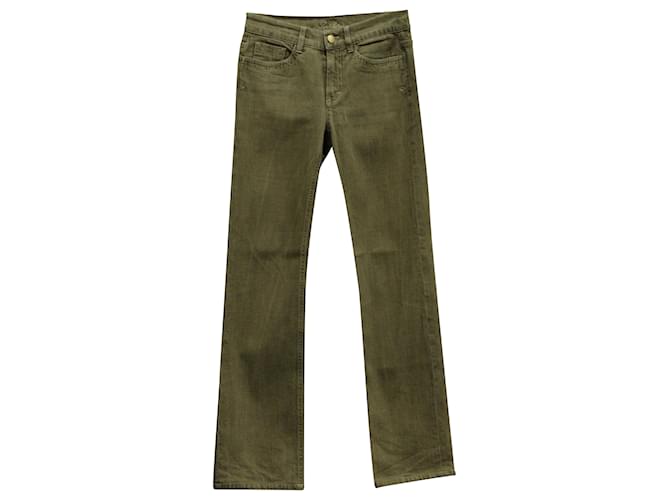 Pantaloni a gamba dritta Loro Piana in cotone verde