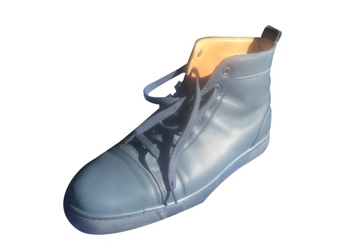 Christian Louboutin scarpe da ginnastica Blu Grigio Grigio antracite