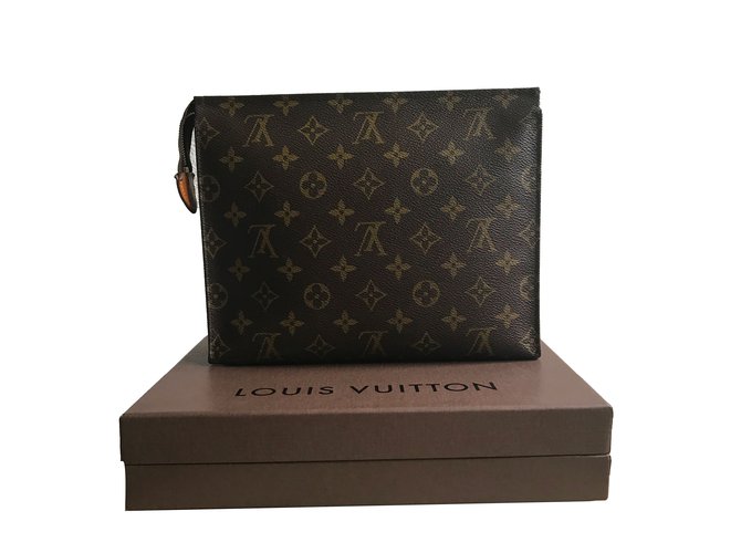 "LOUIS VUITTON 26"Pochette Marrone