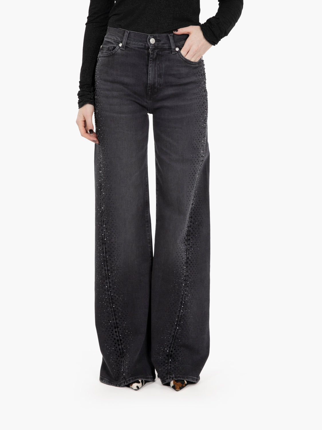 Twisted Lotta bottomline crystals black