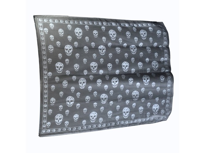Alexander Mcqueen sciarpe Blu Grigio