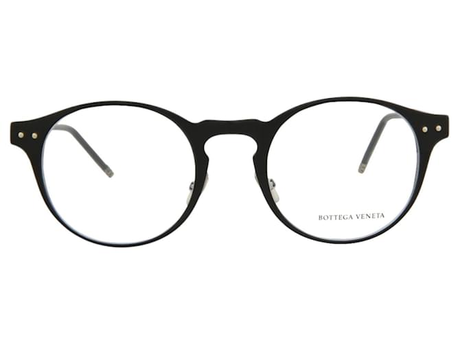 Montature da vista Round-Frame in alluminio Bottega Veneta Nero