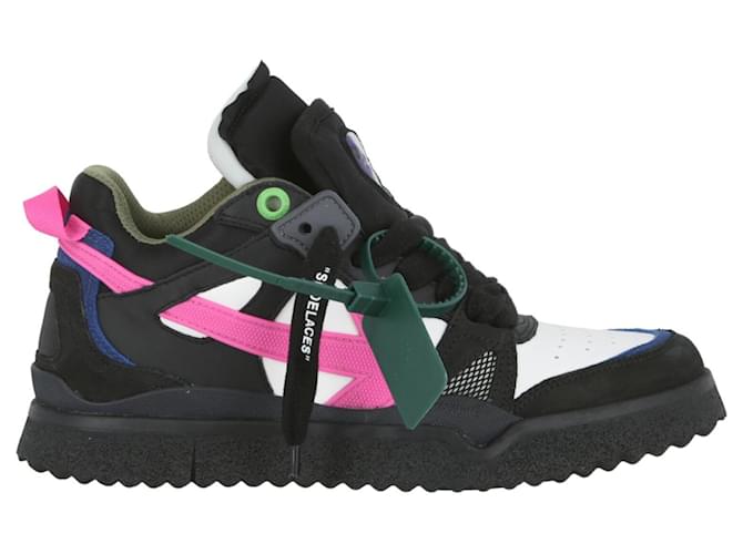 Off White Sneakers Mid-Top in spugna Off-White Nero