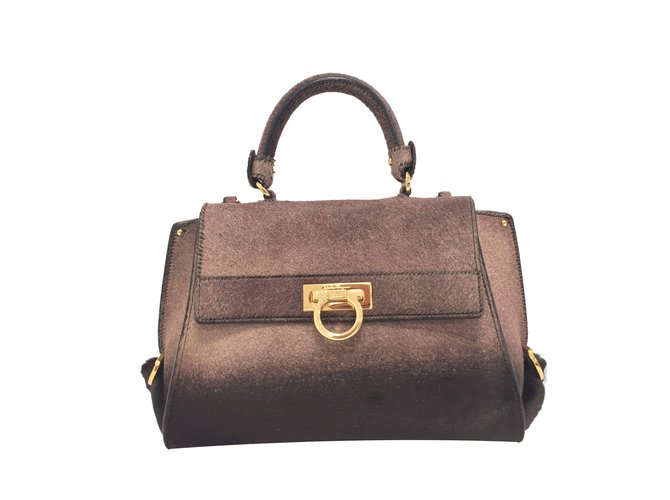 Salvatore Ferragamo Borsa Sofia Prugna
