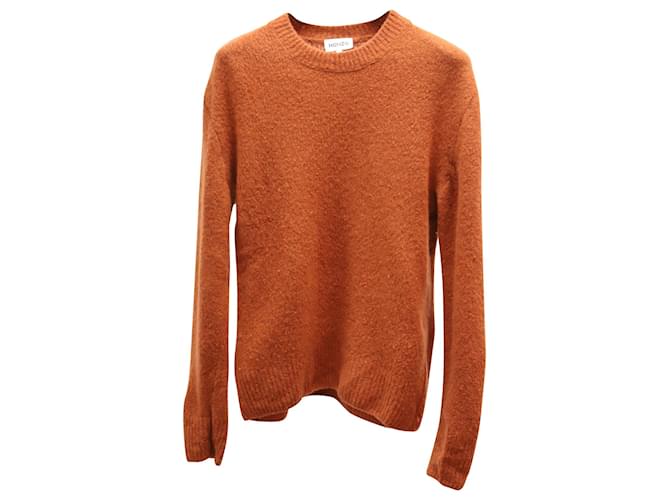 Pullover Kenzo in cashmere riciclato arancione