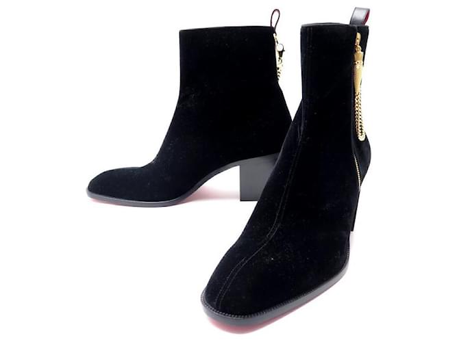 NUOVE SCARPE CHRISTIAN LOUBOUTIN YOZ THE LIPS 3221273BK01 45 STIVALI DA SCARPA Nero