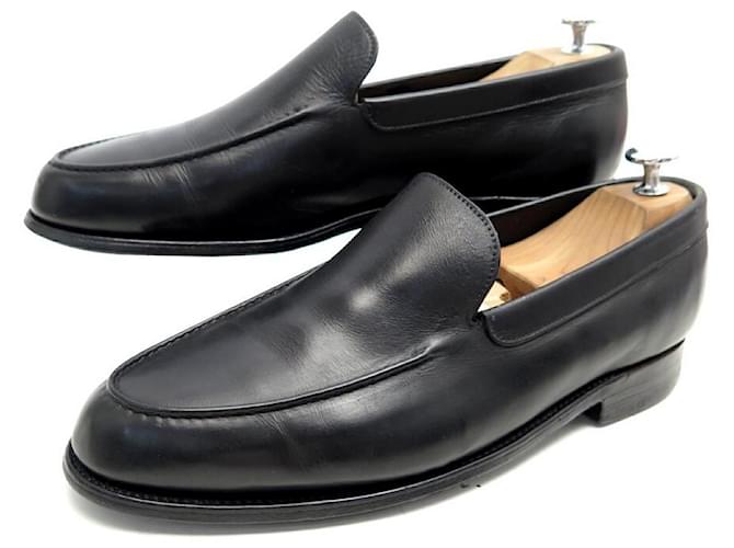 SCARPE CHESTER JOHN LOBB 7E 41 Mocassini in pelle nera Nero