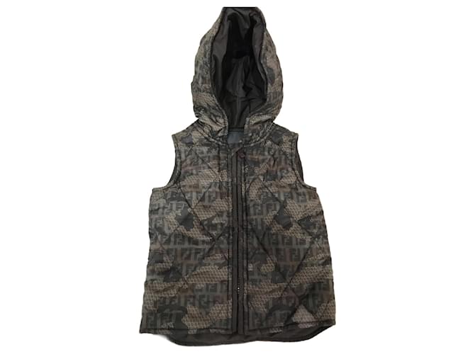 FENDI Giacche e cappotti T.fr 2 ans - jusqu'à 86cm Poliestere Cachi