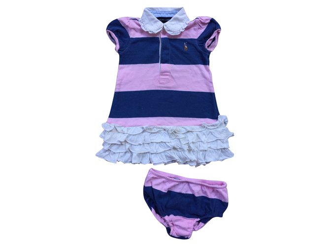 Ralph Lauren Ragazza imposta Rosa Bianco Blu navy