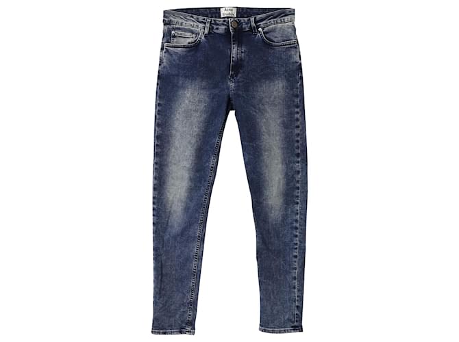 Acne Studios Skin 5 Jeans skinny in denim di cotone blu navy