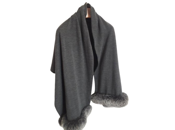 Autre Marque Echarpe dovrebbe 'e reinvestire Grigio antracite