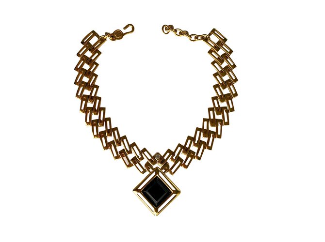 Collier Guy Laroche d'epoca Nero D'oro