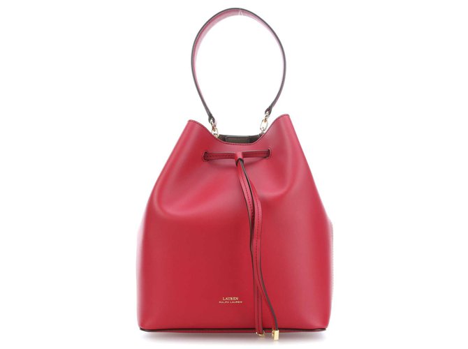 Ralph Lauren Collection Rosso Dryden Debby Hobo in pelle di vacchetta liscia