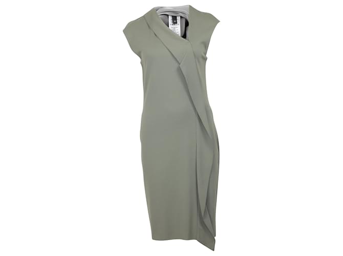 Abito smanicato scollo asimmetrico Joseph in viscosa grigia Grigio