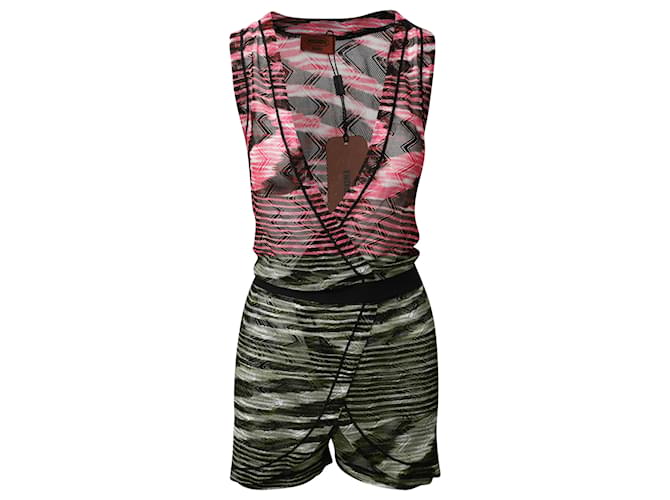 Missoni Mare Plymouth Tutina in Viscosa Multicolor Stampa python