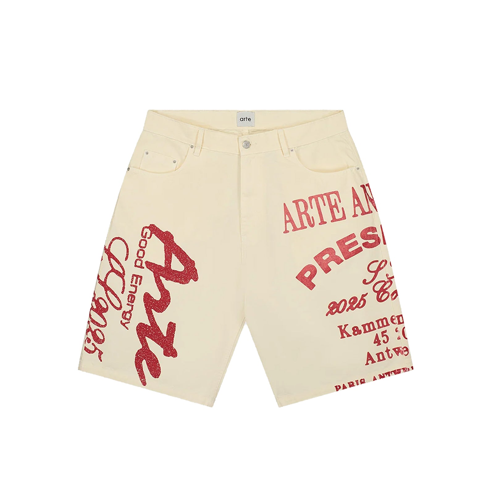 Arte Red Print Short