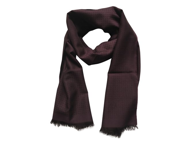 Loewe Sciarpa di vino collegata Bordò