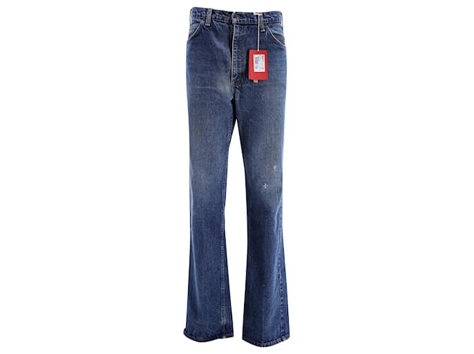 Valentino Garavani Jeans Bootcut Levi's x Valentino in denim di cotone blu