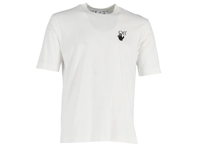 Off White T-shirt con logo Off-White in cotone bianco