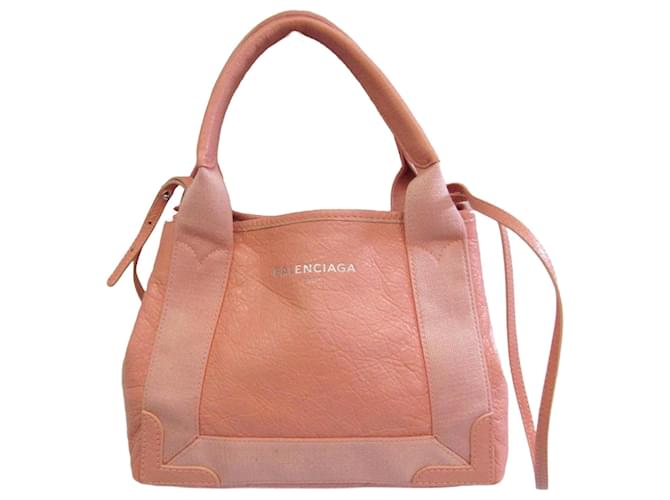 Balenciaga Navy Cabas Rosa